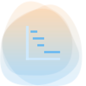 Gantt chart icon representing project timeline visualization feature